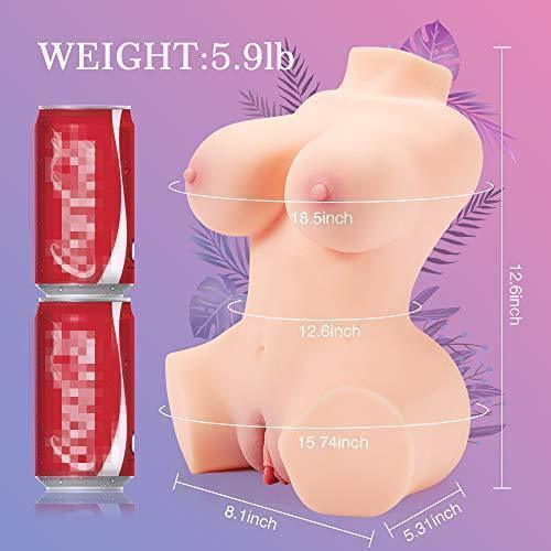 6.6lb Handheld Realistic Love Doll with Boobs, Anus & Pussy - Male Stroker Masturbator - Xoxomoving