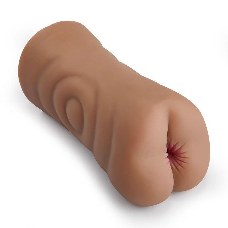 6.7-Inch Tanned Dual Entry Realistic Vagina and Anus Pocket Puss Stroker - Xoxomoving