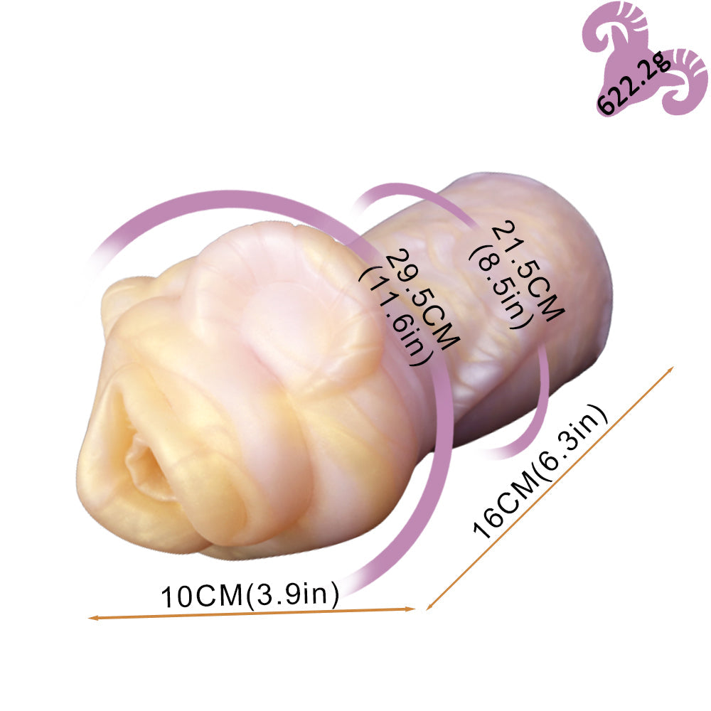 Peach Sheep Pocket Pussy Masturbator - Fantasy Silicone Stroker Masturbation Cup for Men Xoxomoving