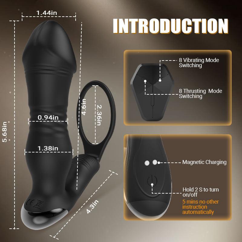 SPY - Thrusting Vibrating Prostate Massager - Xoxomoving