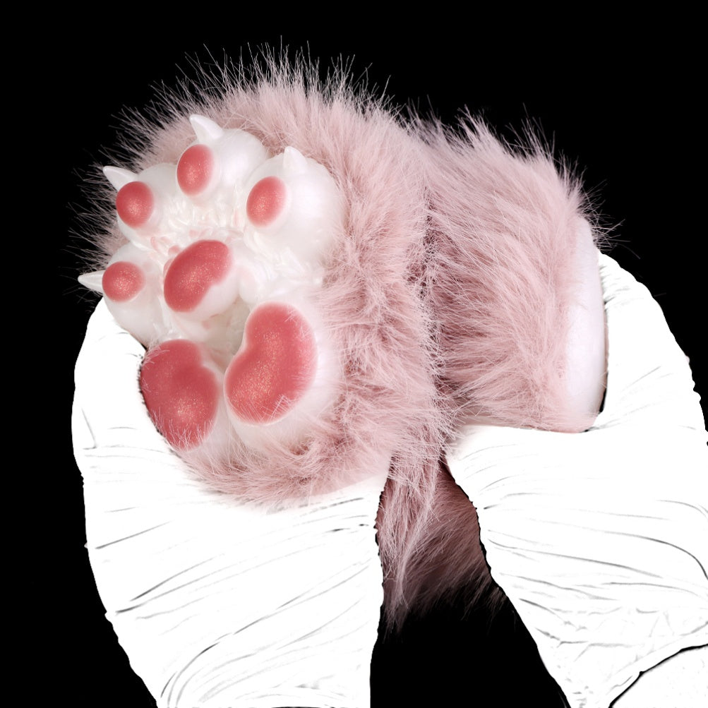 Fantasy Cat Paw Animal Pussies Furry Sex Doll - Male Plush Silicone Penis Masturbation Cup Xoxomoving