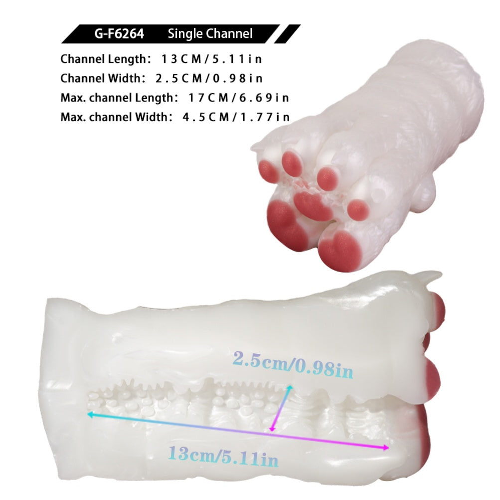 Fantasy Cat Paw Animal Pussies Furry Sex Doll - Male Plush Silicone Penis Masturbation Cup Xoxomoving