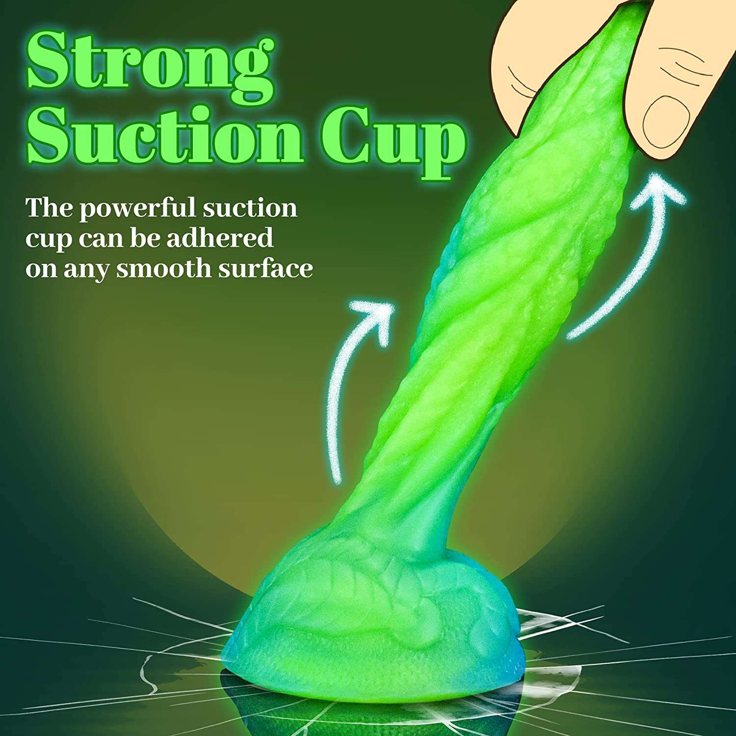 Green Dragon Glow In The Dark Dildo Xoxomoving