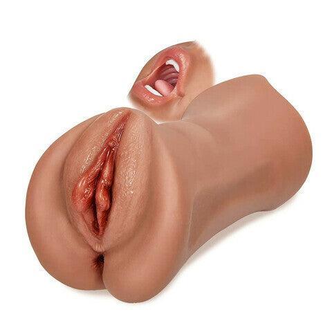 7.4-Inch Three Channels Lifelike Mouth Pussy Anus Pocket Pussy - Xoxomoving