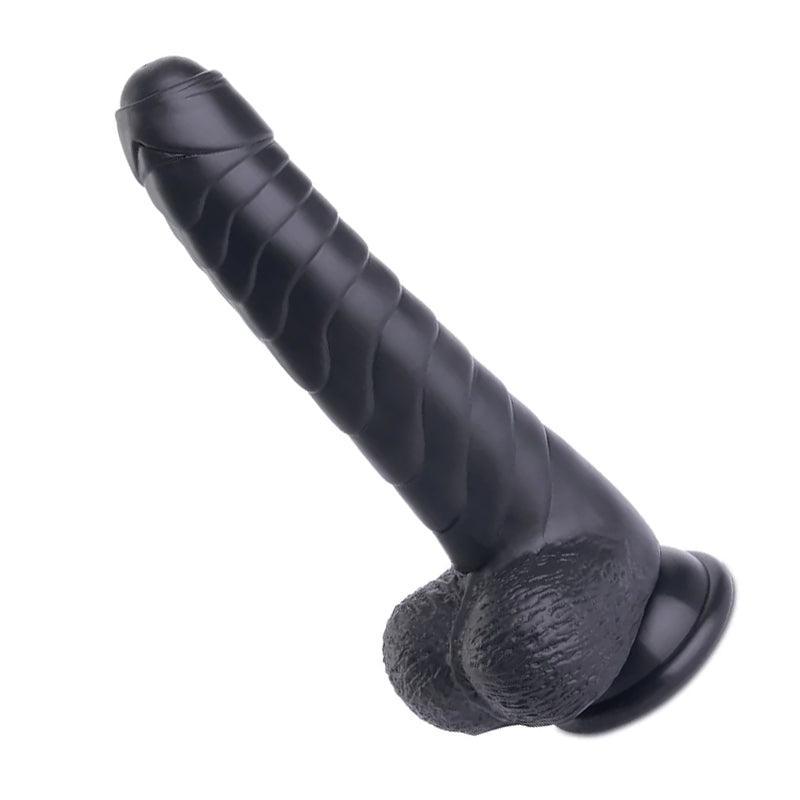 7.9-Inch Black Foreskin Dildo - Xoxomoving