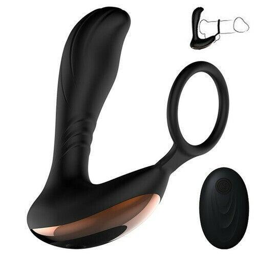 7-Frequency Wireless Prostate Massager Cock Ring with Remote Control - Xoxomoving