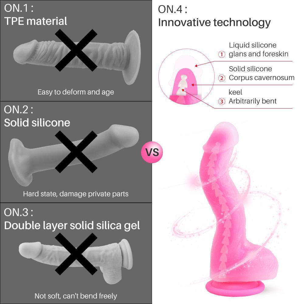 7 Inch Dildo With Flexible Spine - Xoxomoving