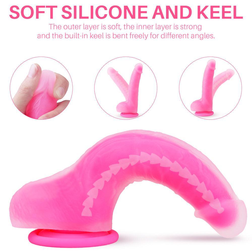 7 Inch Dildo With Flexible Spine - Xoxomoving