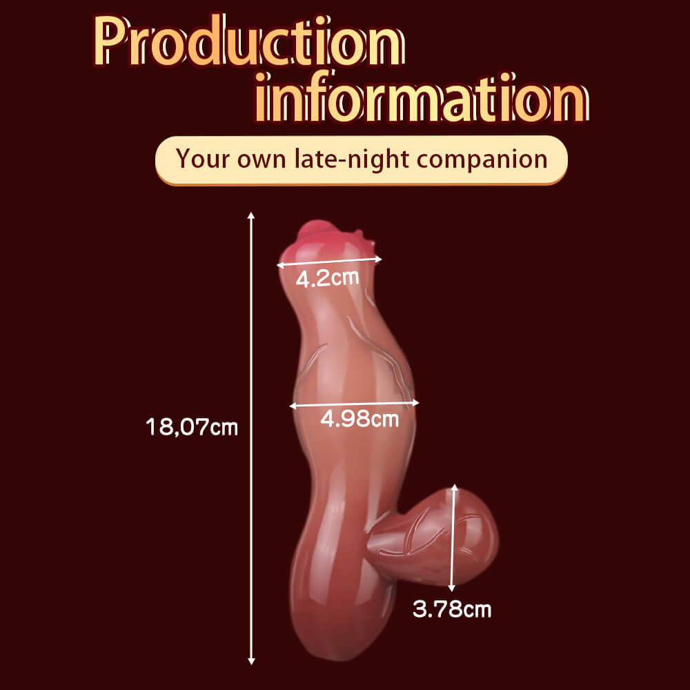 7 Inch Fantasy Dog Knot Vibrating Dildo Xoxomoving