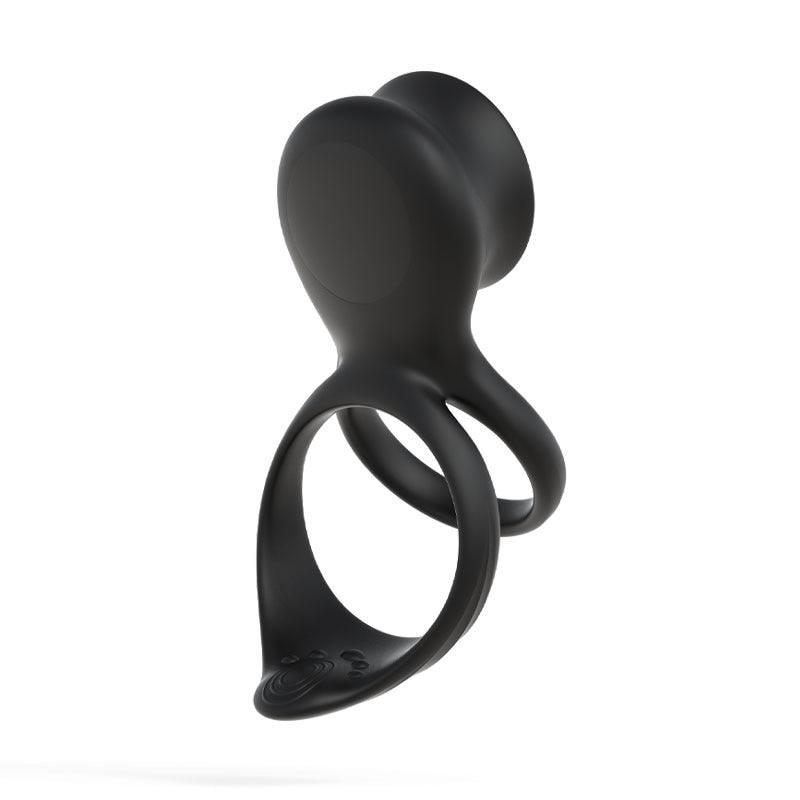 7-Mode Vibration Stimulating Tongue Double Cock Ring for Couple Play - Xoxomoving