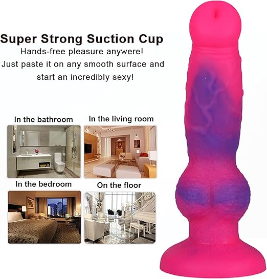 Pink Liquid Silicone Knot Dog Dildo Xoxomoving