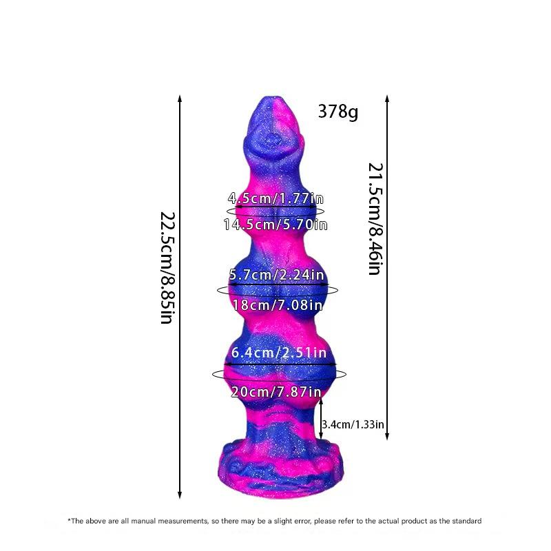 Huge Colorful Dog Wolf Monster Dildo Xoxomoving