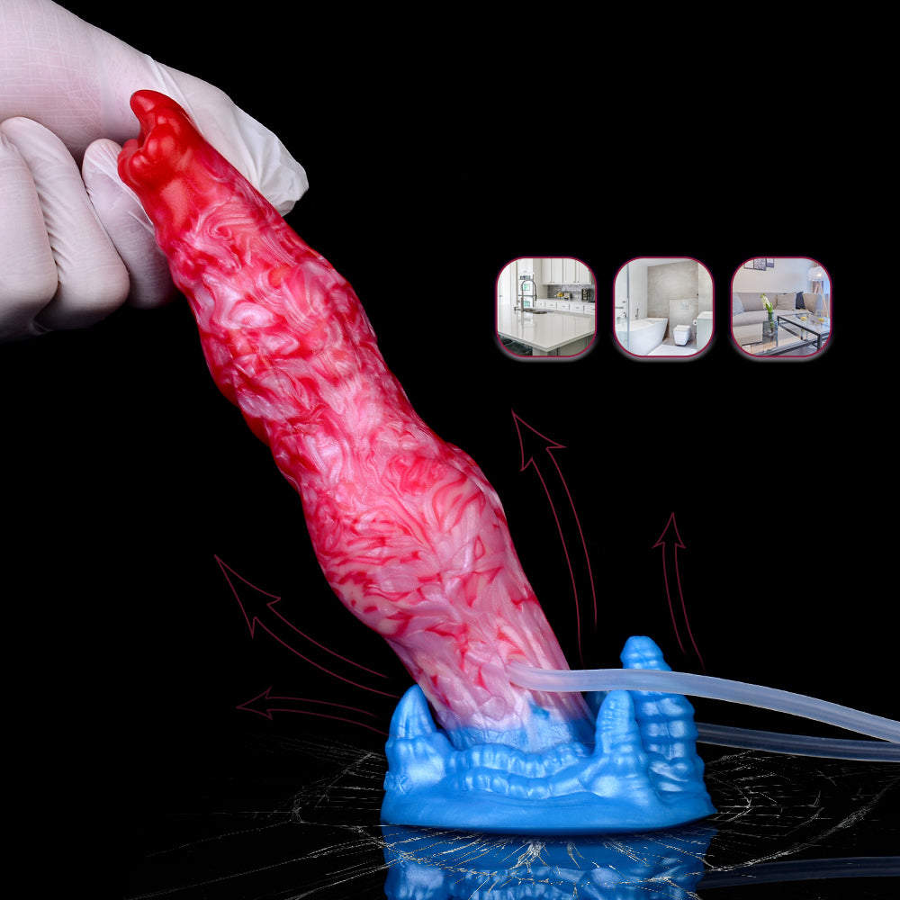 7 Inch Fantasy Ejaculating Dog Inflatable Dildo Xoxomoving