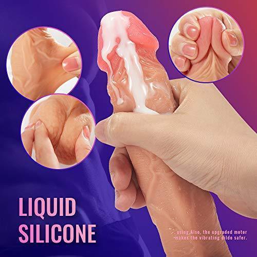 8.3-Inch 4 in 1 Thrusting Rotation Vibrating Heating Lifelike Dildo - Xoxomoving