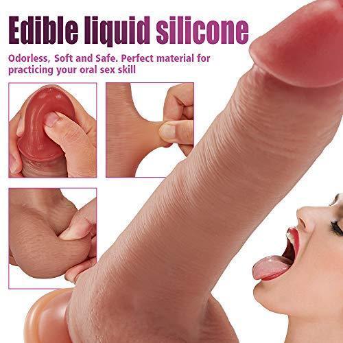 8.6Inch 9-Frequency Vibration Remote Control Wiggling Heating Realistic Dildo - Xoxomoving