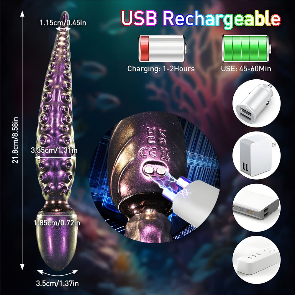 8.6 Inch Tentavibe - Vibrating Tentacle Dildo Xoxomoving