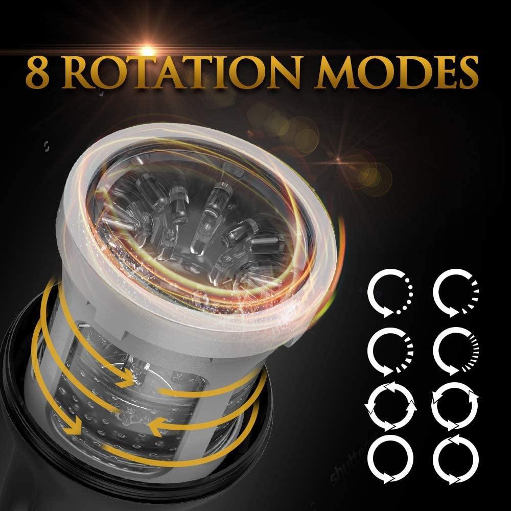 8-Mode Reversible Rotation Masturbator Cup for Sensational Pleasure - Xoxomoving