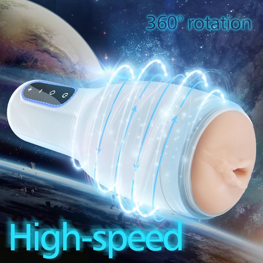 8 Speeds 8 Rotation Automatic Male Masturbation Cup - Xoxomoving