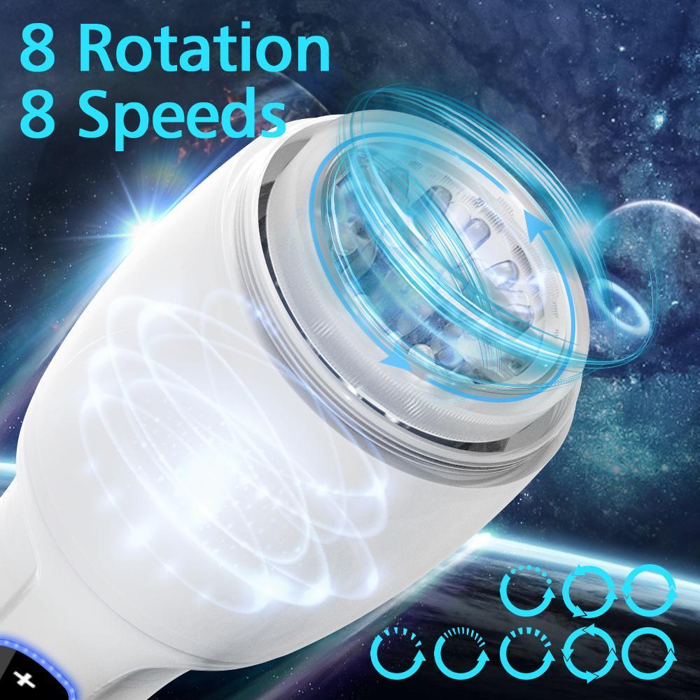 8 Speeds 8 Rotation Automatic Male Masturbation Cup - Xoxomoving