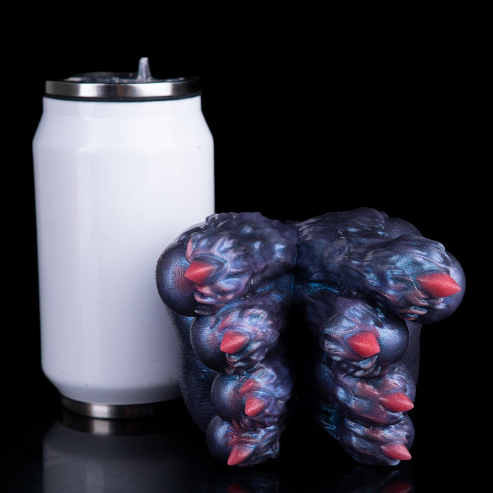 Fantasy Demon Double-Foot Silicone Pocket Pussy – Hidden Channel Masturbator with Furry Texture & Claws Xoxomoving