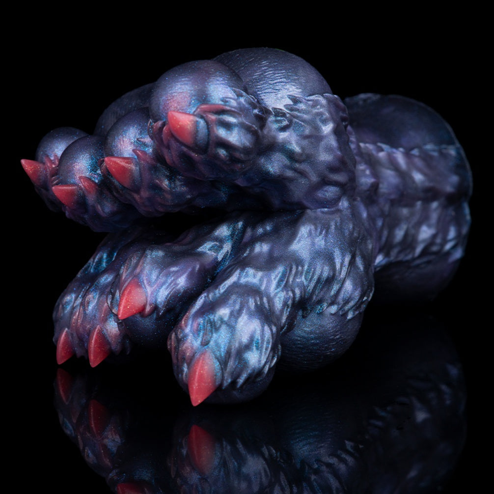 Fantasy Demon Double-Foot Silicone Pocket Pussy – Hidden Channel Masturbator with Furry Texture & Claws Xoxomoving