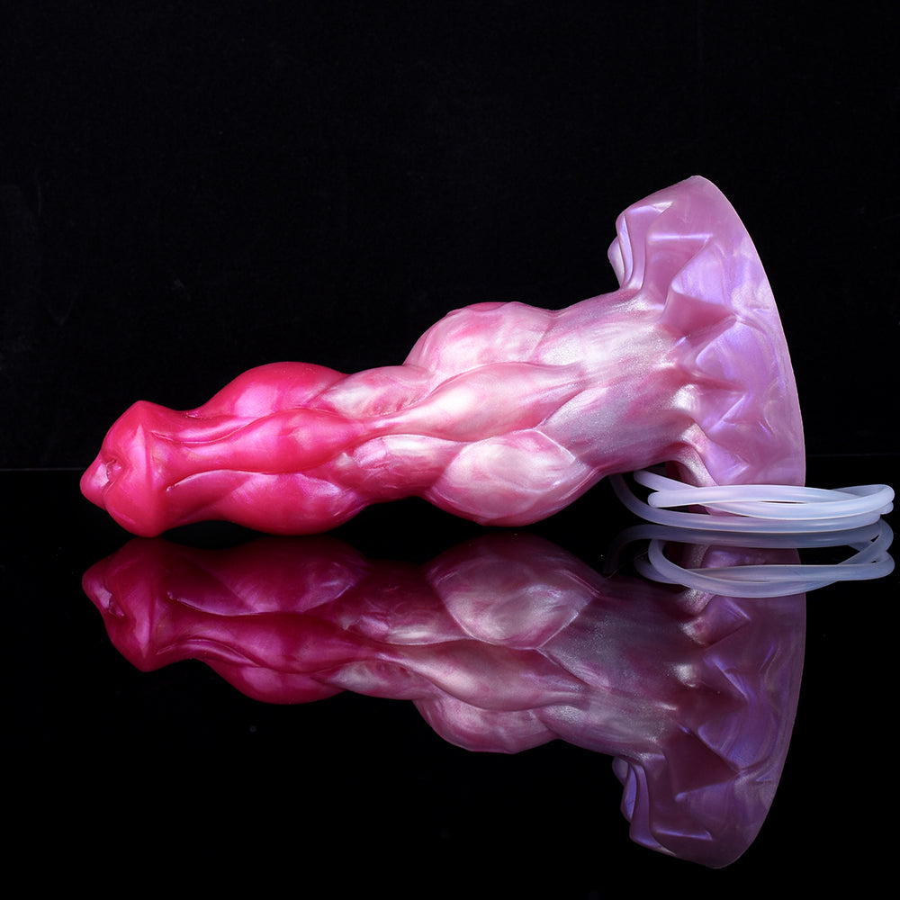 9 Inch Pink Big Knot Monster Dog Squirting Dildo Xoxomoving