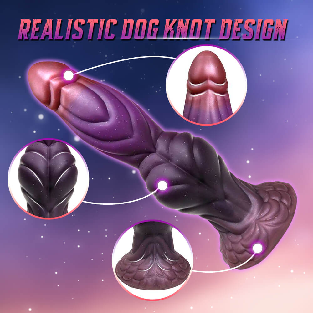 9 Inch Silicone Fantasy Alien Dog Dildo Xoxomoving