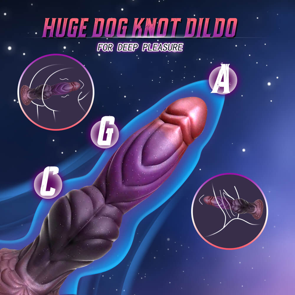9 Inch Silicone Fantasy Alien Dog Dildo Xoxomoving
