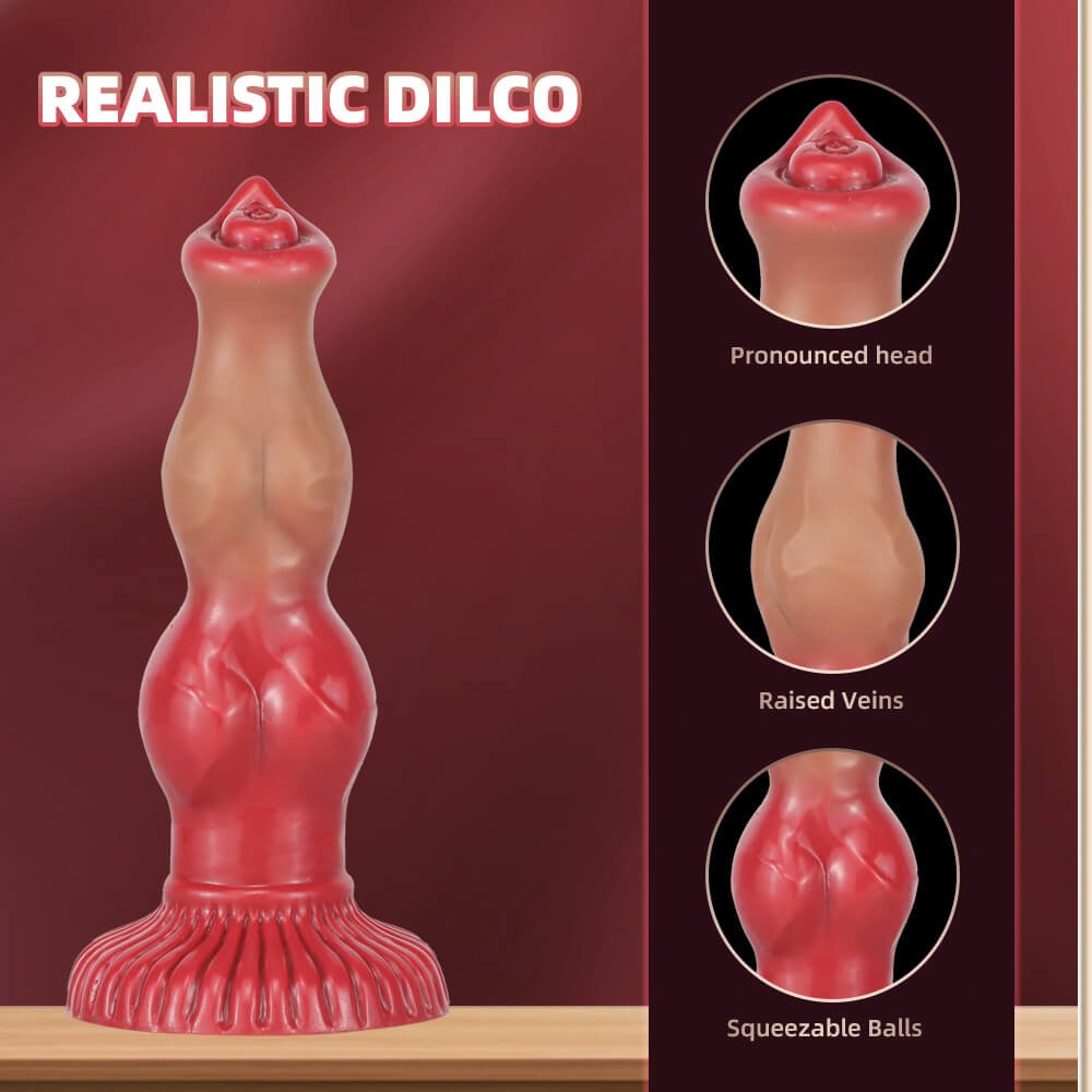 9 Inch Fantasy Dog Knot Dildo Xoxomoving