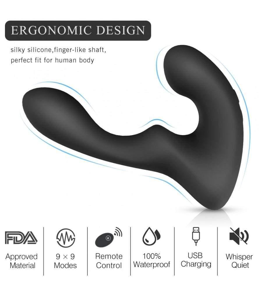 9-Pattern Vibration Double Motor 30 Wave-Motion Prostate Massager - Xoxomoving