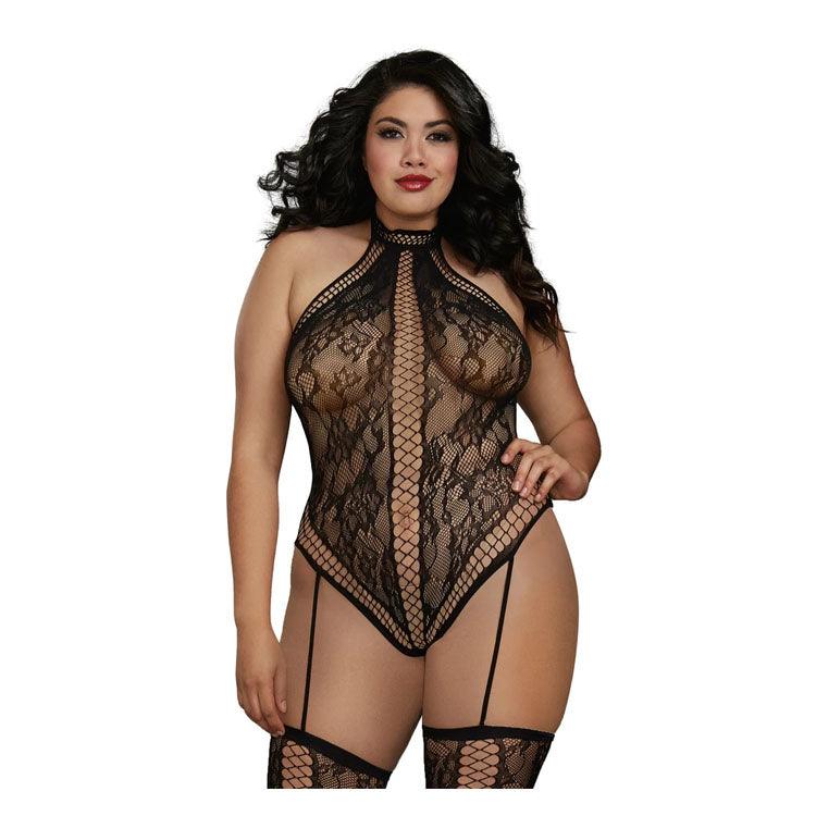 Halter Criss-Cross Body Stocking