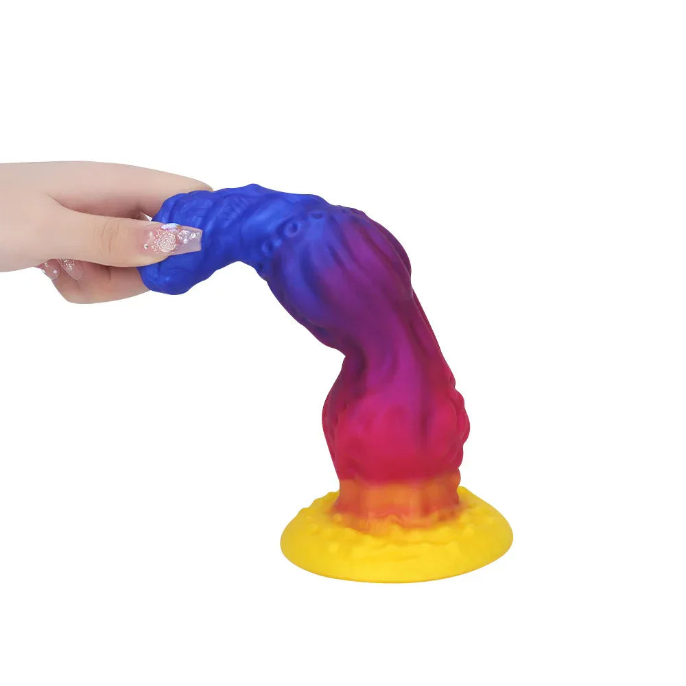 13 Inch Gradient Fantasy Monster Knot Dildo DOG KNOT LUXE