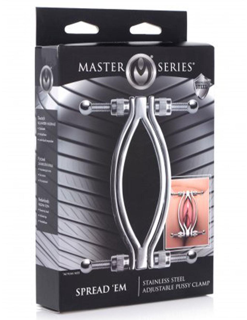 Master Series Stainless Steel Adjustable Pussy Clamp - Xoxomoving