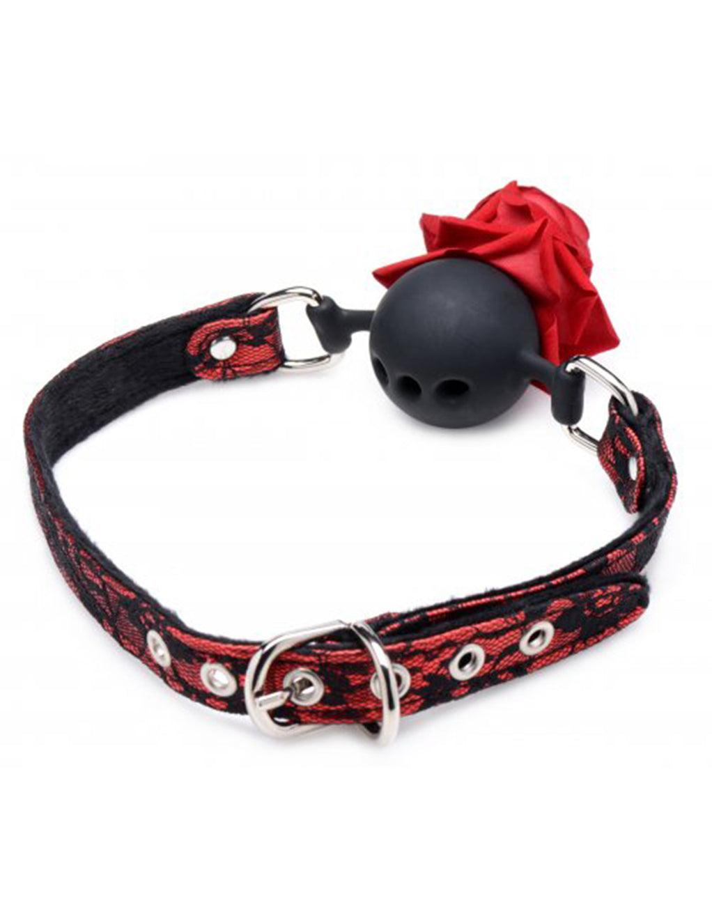 Master Series Full Bloom Rose Ball Gag - Xoxomoving