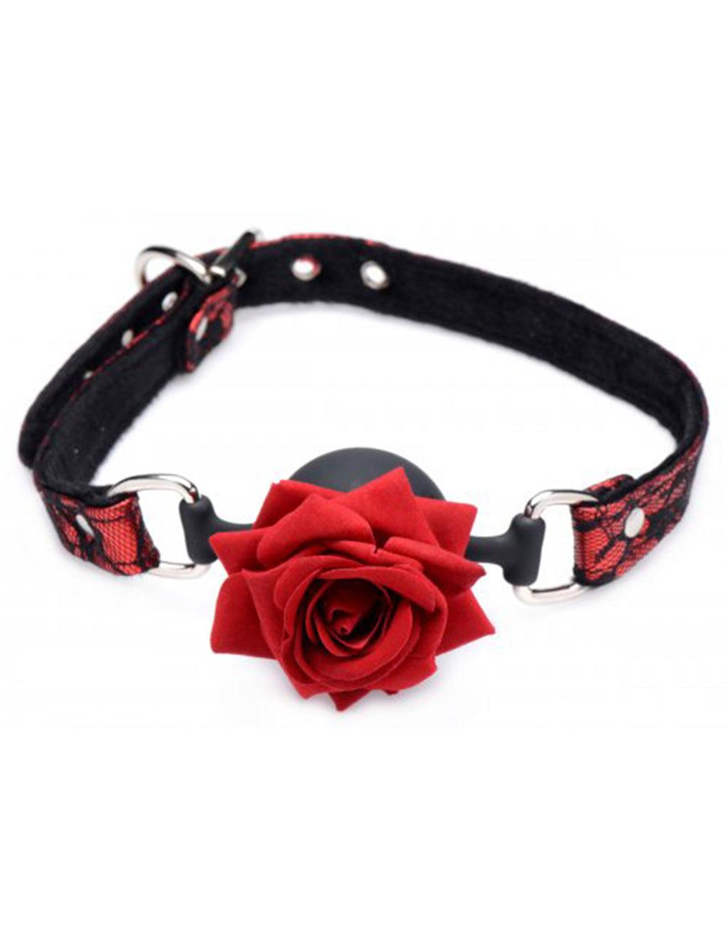 Master Series Full Bloom Rose Ball Gag - Xoxomoving