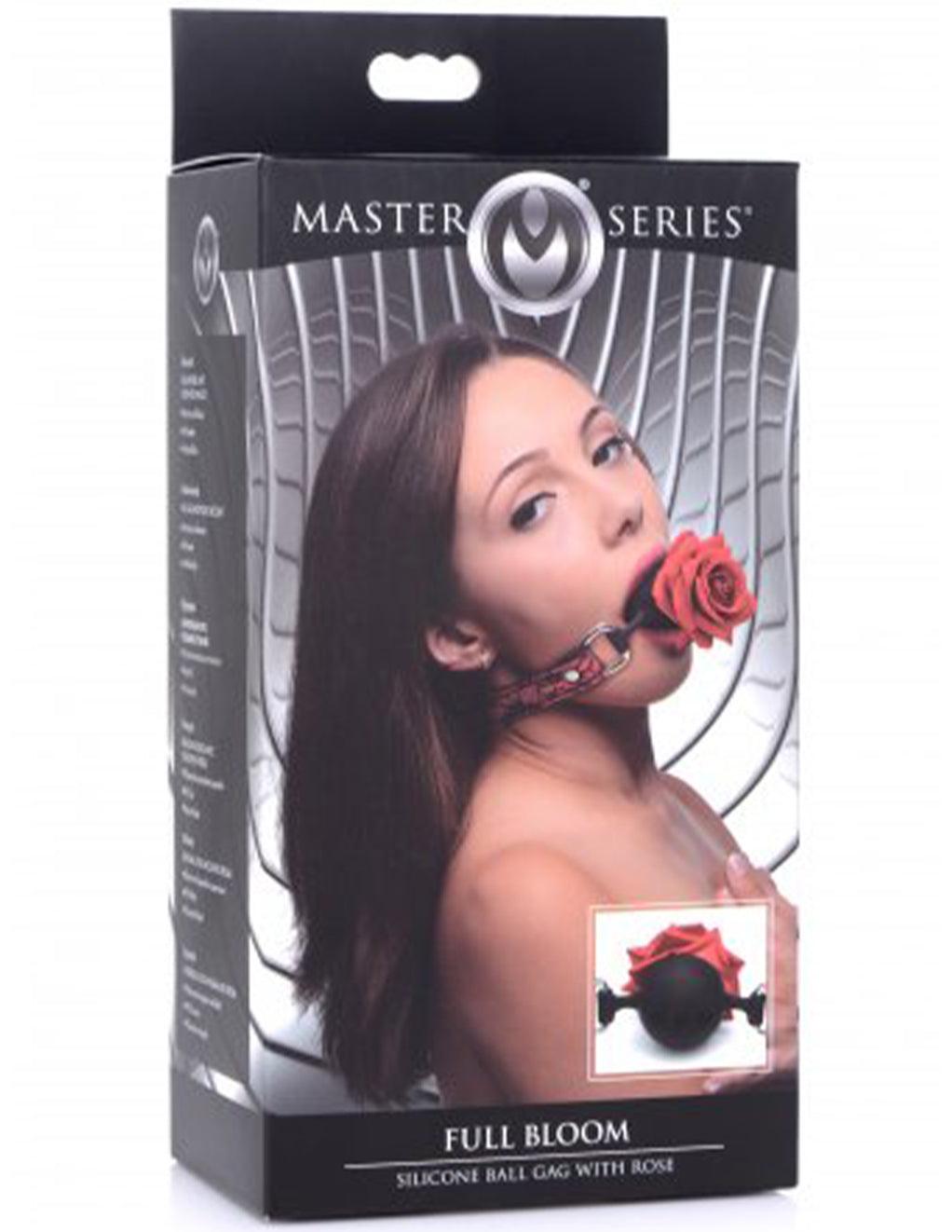 Master Series Full Bloom Rose Ball Gag - Xoxomoving