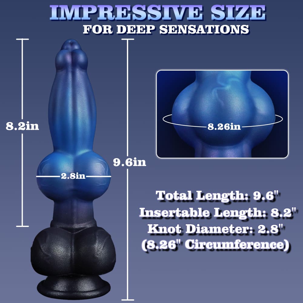 Adolf - 9.6 Inch Knot Dildo - Fantasy Silicone Anal Dildo
