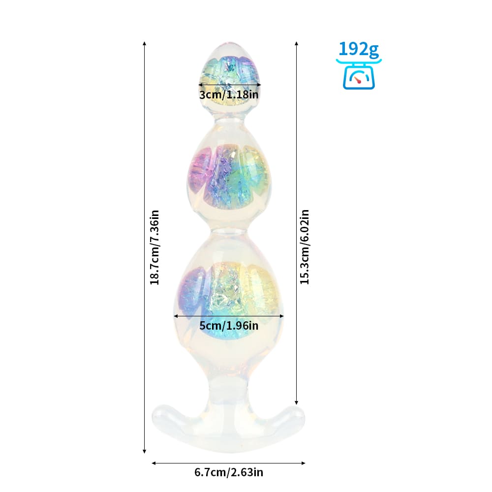 Auralux - Graduated Crystal Anal Beads