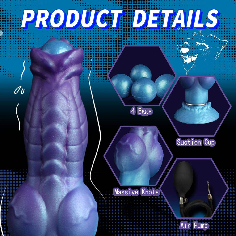 9.6 Inch Silicone Fantasy Ovipositor Dildo