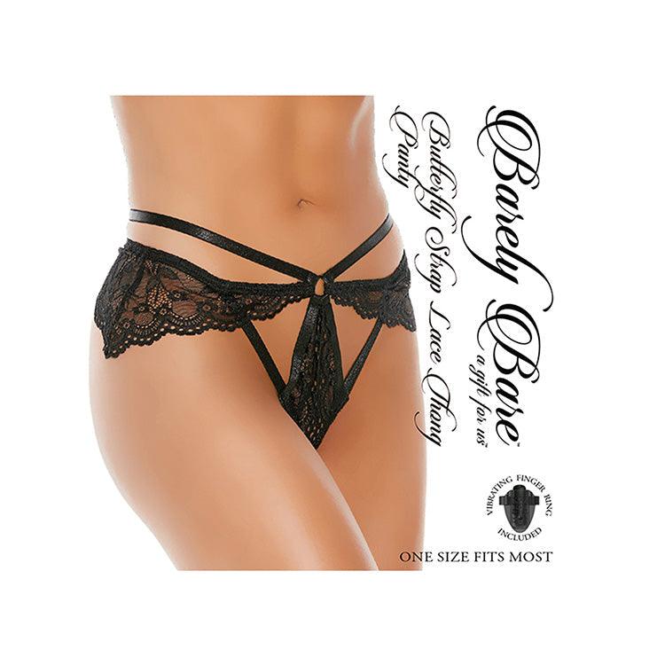 Barely Bare Butterfly Strap Lace Thong Panty Xoxomoving