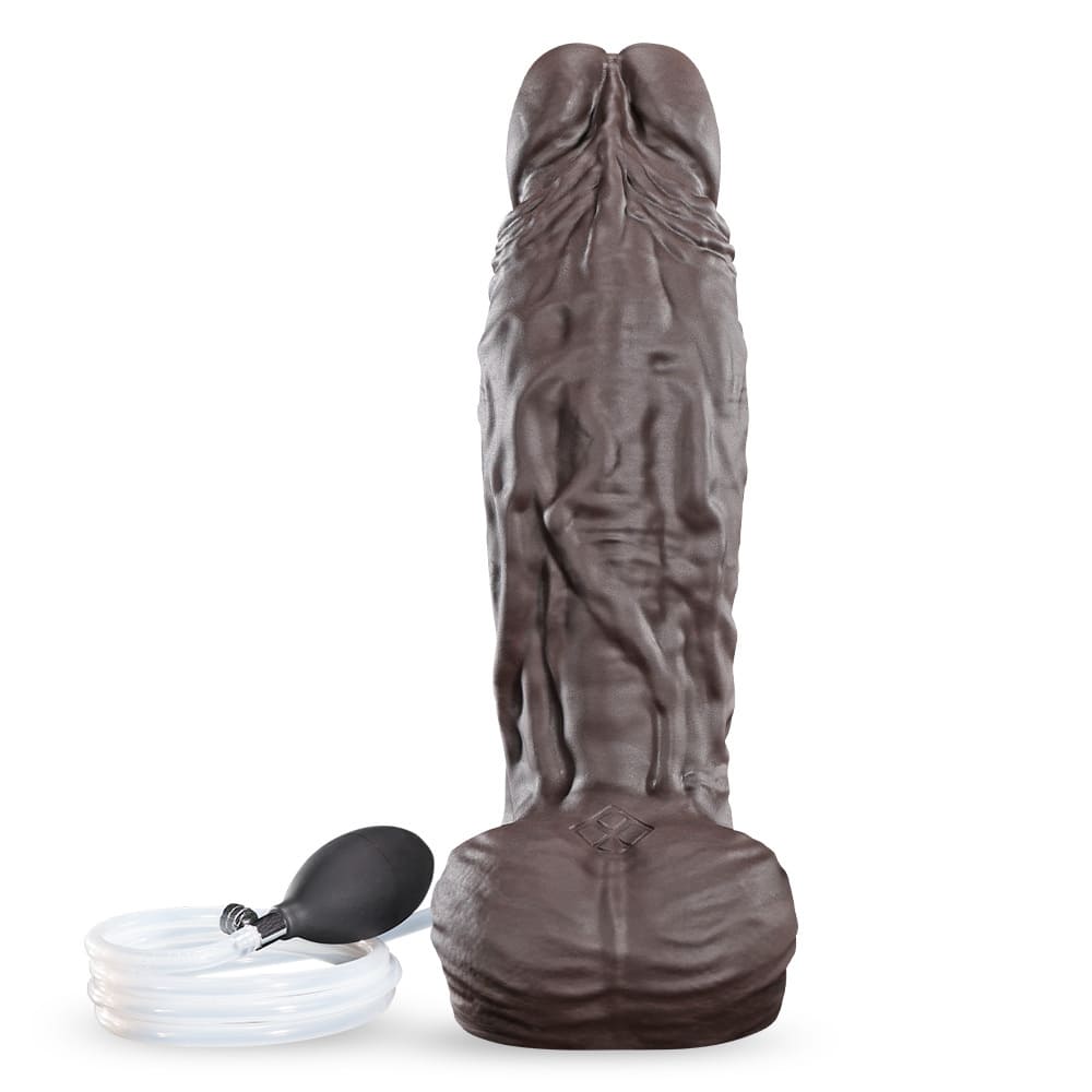 nflatable Realistic Dildo – 7.1-Inch Platinum Silicone Toy