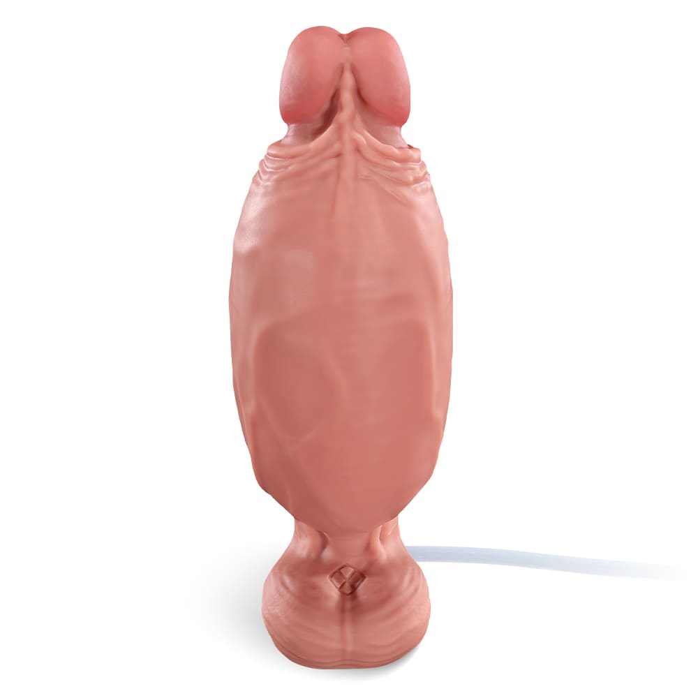 nflatable Realistic Dildo – 7.1-Inch Platinum Silicone Toy