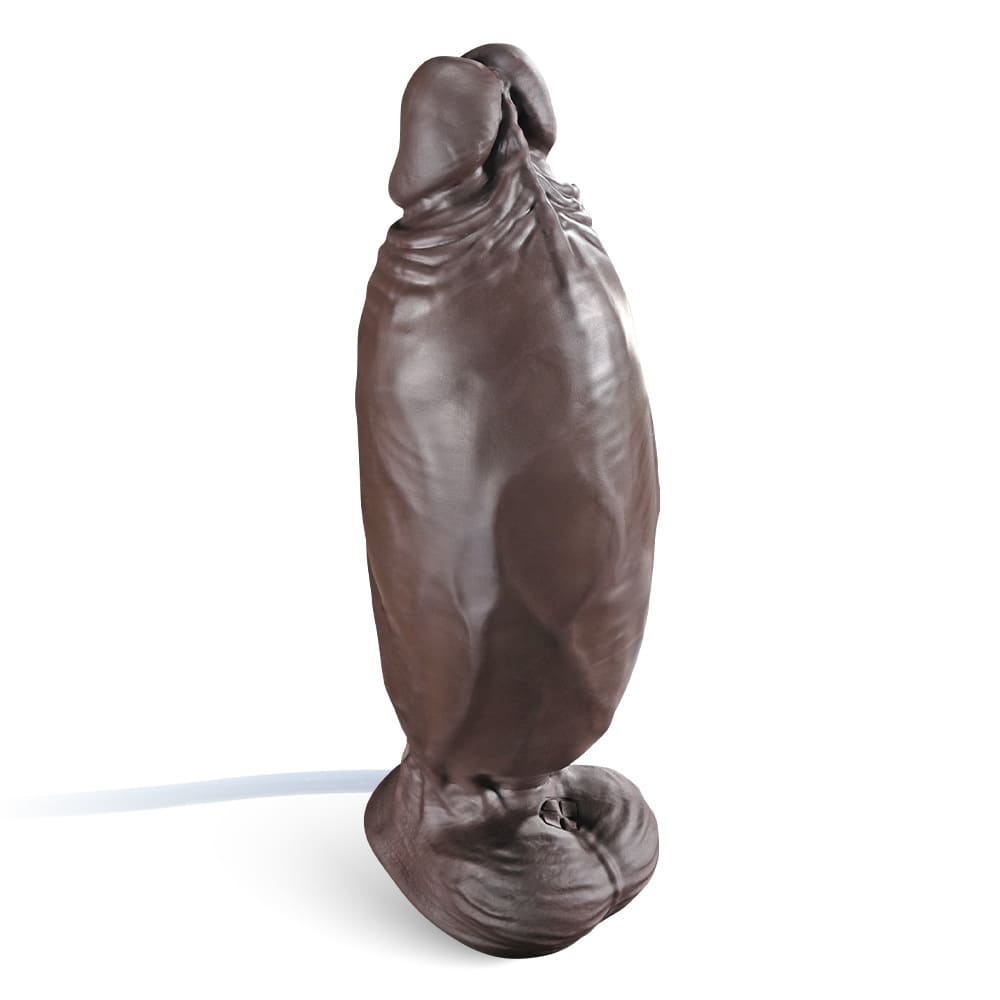 nflatable Realistic Dildo – 7.1-Inch Platinum Silicone Toy