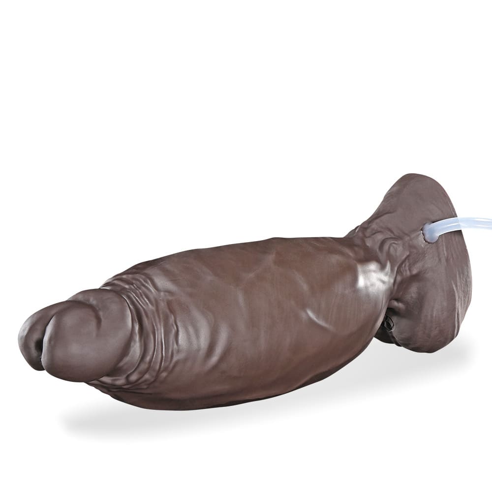 nflatable Realistic Dildo – 7.1-Inch Platinum Silicone Toy