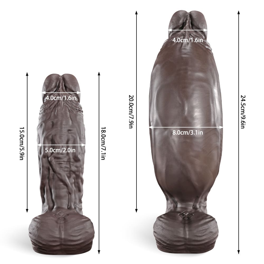 nflatable Realistic Dildo – 7.1-Inch Platinum Silicone Toy