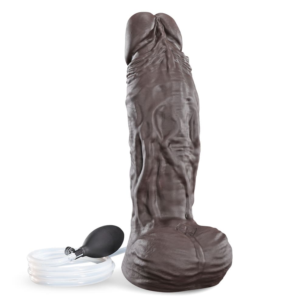 nflatable Realistic Dildo – 7.1-Inch Platinum Silicone Toy