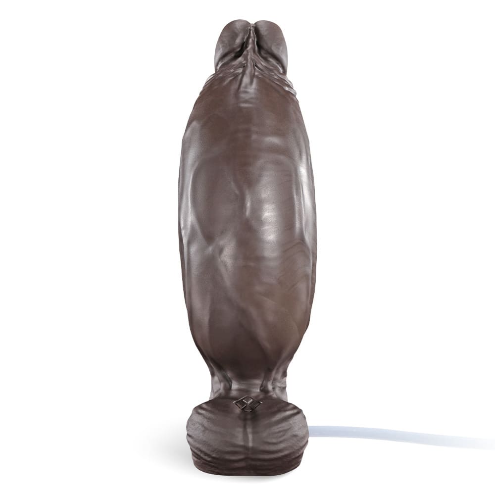 nflatable Realistic Dildo – 7.1-Inch Platinum Silicone Toy