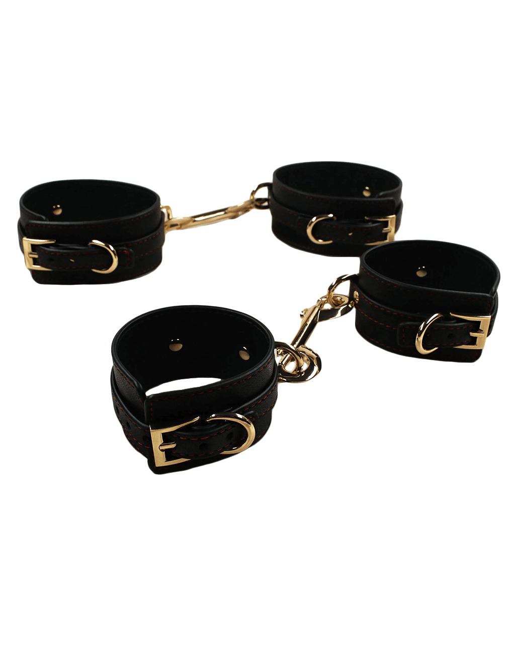 Edonista Beatrix Black & Gold 13pc Bondage Set - Xoxomoving