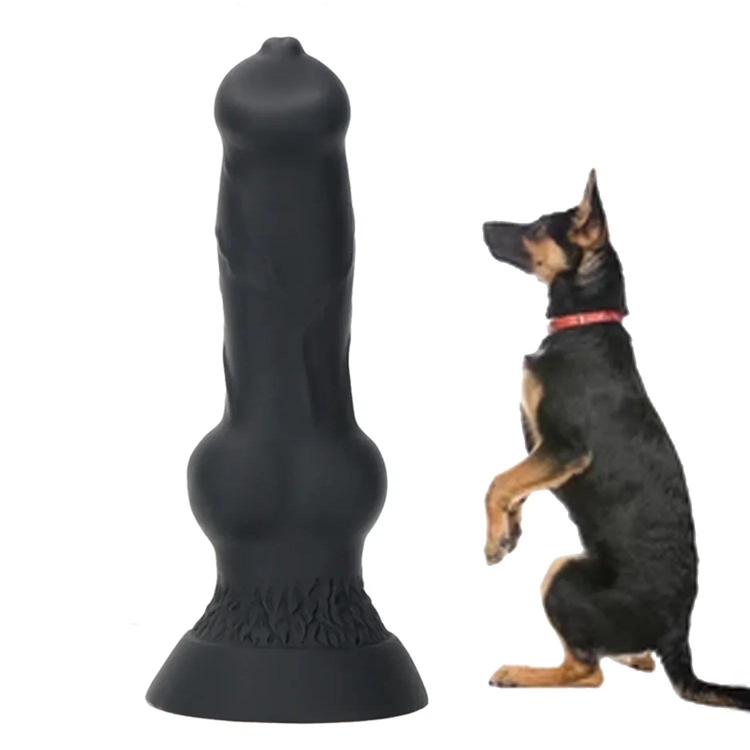 Black Giant Custom Dog 10 Inch Dildo Xoxomoving