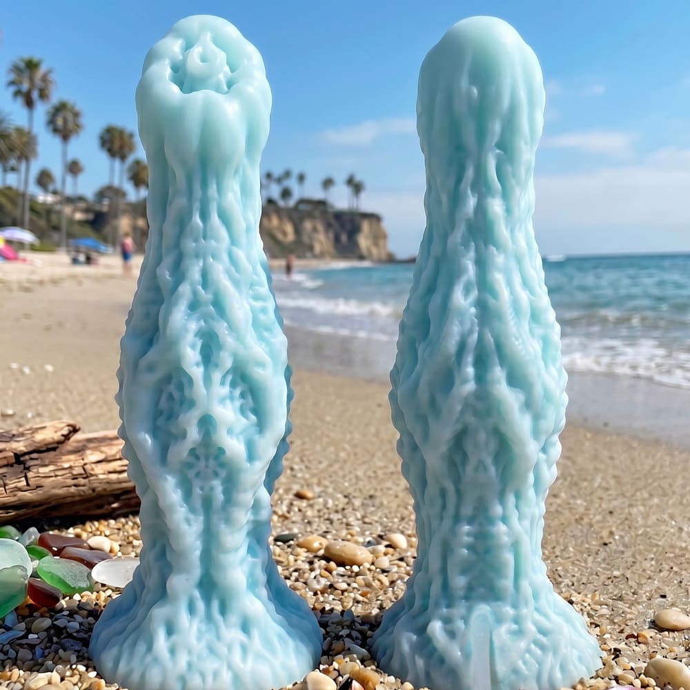 Blue Sea Dragon - Fantasy Squirting Dildo - Silicone Monster Toy